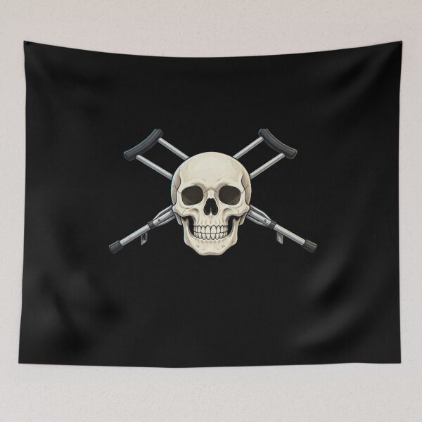 Item preview, Skull and Crutches designed and sold by TheEndDesign.