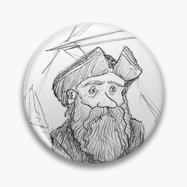 Item preview, Sailor Looking in Distance Hand Drawn Ballpoint Pen designed and sold by BOKEbyTC.