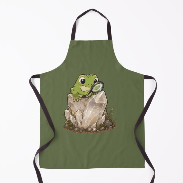 Item preview, Cute Frog Rockhound Crystal Hunter Kawaii Geology designed and sold by SimplePoDesign.