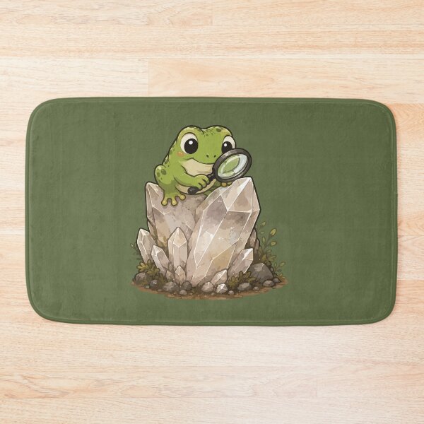 Item preview, Cute Frog Rockhound Crystal Hunter Kawaii Geology designed and sold by SimplePoDesign.