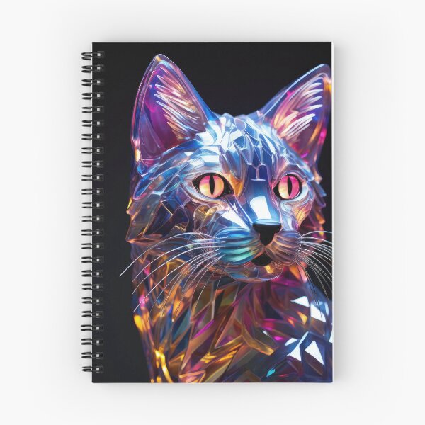 Item preview, Cyberpunk Cat - Neon Futuristic Feline designed and sold by Sebastian Widła.