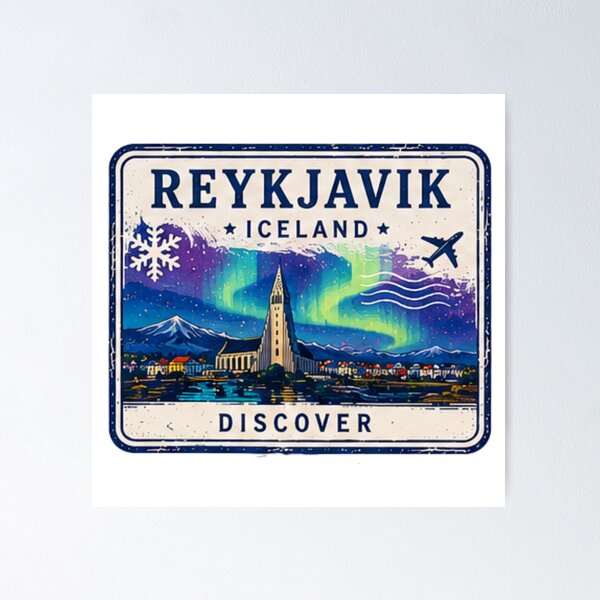 Item preview, Stamp Reykjavik designed and sold by VelumStudio.