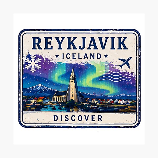 Item preview, Stamp Reykjavik designed and sold by VelumStudio.