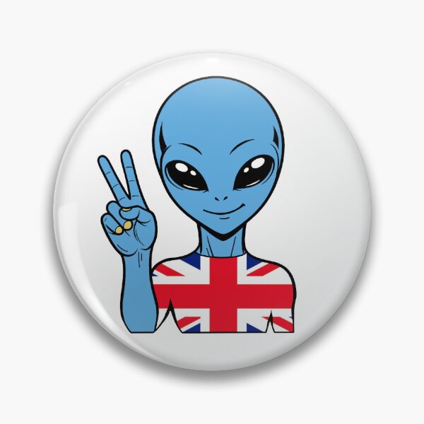 Item preview, Zorgo England | Peace Sign Alien | British Flag Shirt | Cute Alien Gift | UK Merchandise designed and sold by The-Visitors.