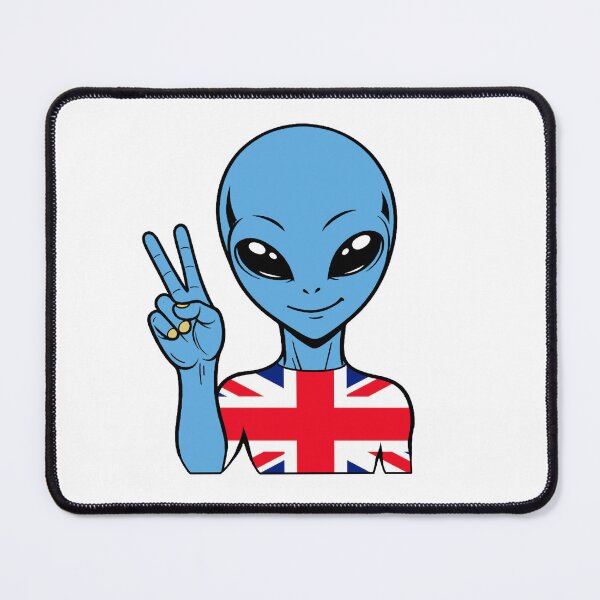Item preview, Zorgo England | Peace Sign Alien | British Flag Shirt | Cute Alien Gift | UK Merchandise designed and sold by The-Visitors.