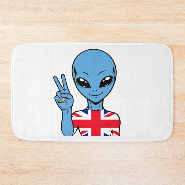 Item preview, Zorgo England | Peace Sign Alien | British Flag Shirt | Cute Alien Gift | UK Merchandise designed and sold by The-Visitors.