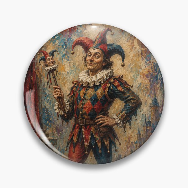 Item preview, Funny Court Jester painting. designed and sold by GalleryKauffeld.