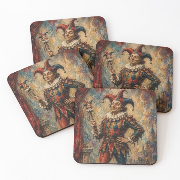 Item preview, Funny Court Jester painting. designed and sold by GalleryKauffeld.