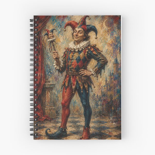 Item preview, Funny Court Jester painting. designed and sold by GalleryKauffeld.