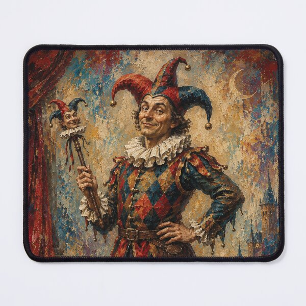 Item preview, Funny Court Jester painting. designed and sold by GalleryKauffeld.