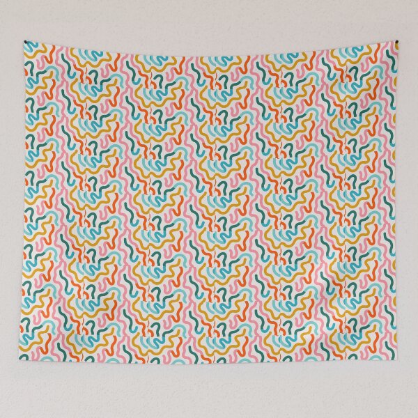 Item preview, Colorful Minimalist Squiggle Design designed and sold by ManjulaKumari.