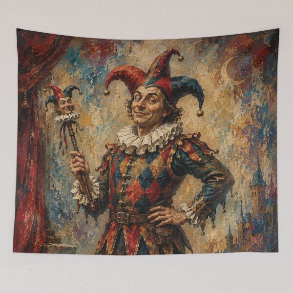 Item preview, Funny Court Jester painting. designed and sold by GalleryKauffeld.