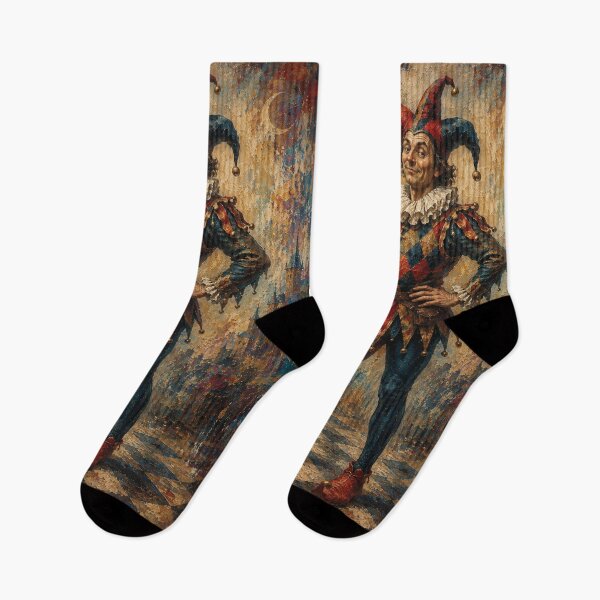 Item preview, Funny Court Jester painting. designed and sold by GalleryKauffeld.