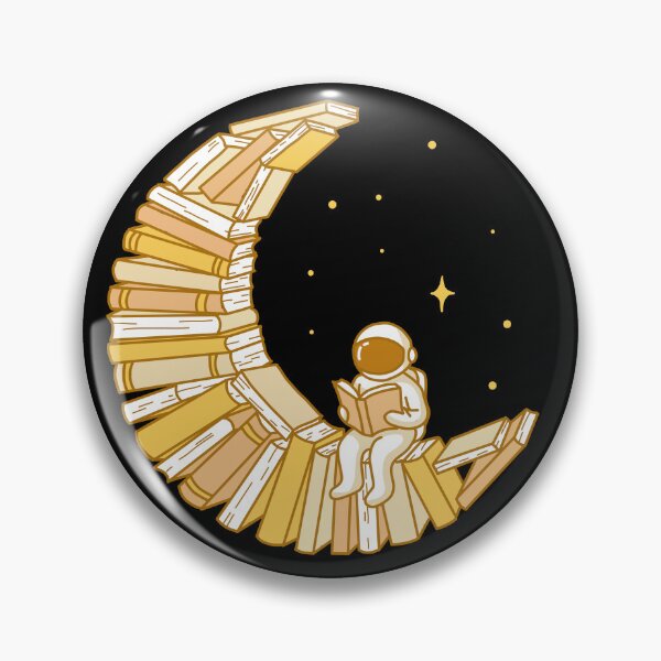 Item preview, Astronaut Reading on Book Moon designed and sold by SakuraHaven.
