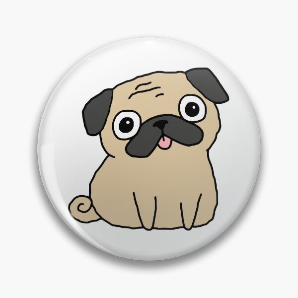 Item preview, Cute Kawaii Pug Dog designed and sold by Doodlywood.