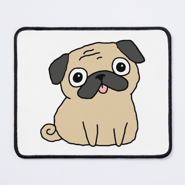 Item preview, Cute Kawaii Pug Dog designed and sold by Doodlywood.