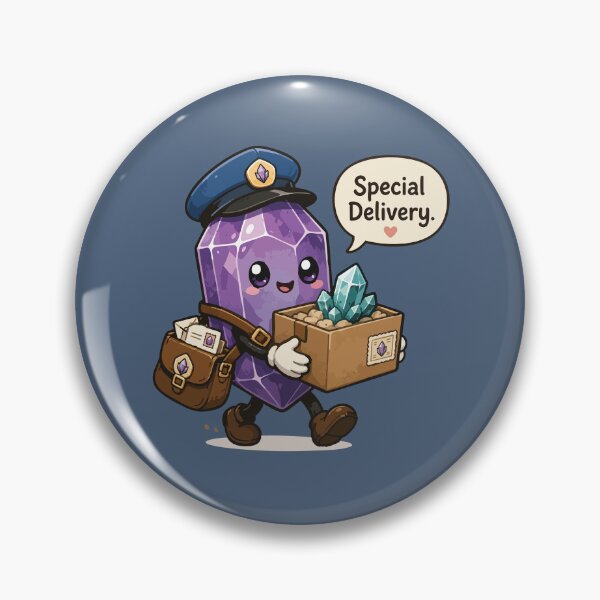Item preview, Special Delivery Cute Crystal Mail Carrier Kawaii designed and sold by SimplePoDesign.