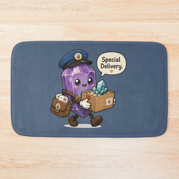 Item preview, Special Delivery Cute Crystal Mail Carrier Kawaii designed and sold by SimplePoDesign.