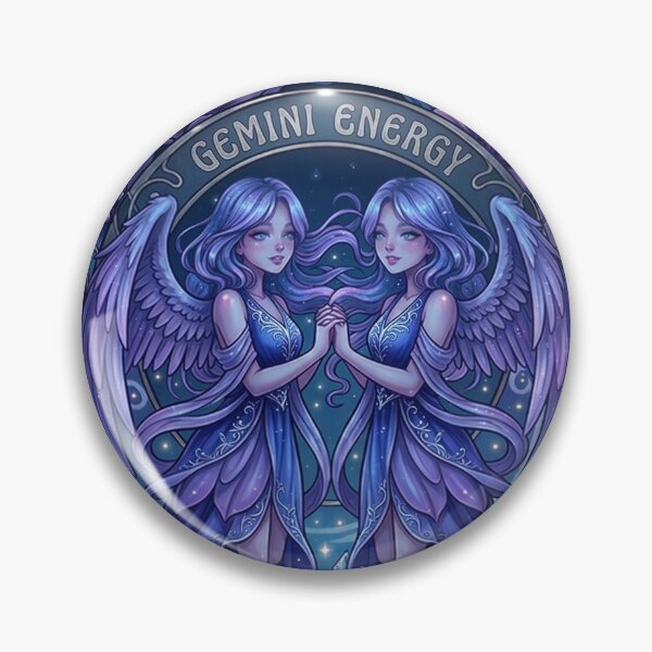 Item preview, Gemini Zodiac Twin Angels Anime Art | Gemini Energy Celestial Goddess | Dark Galaxy Astrology Illustration | Horoscope Constellation Wall Art | Gemini Birthday Gift | Fantasy Zodiac Decor designed and sold by RSDigitalPrintDesign.