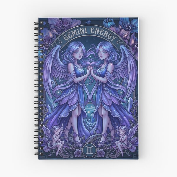 Item preview, Gemini Zodiac Twin Angels Anime Art | Gemini Energy Celestial Goddess | Dark Galaxy Astrology Illustration | Horoscope Constellation Wall Art | Gemini Birthday Gift | Fantasy Zodiac Decor designed and sold by RSDigitalPrintDesign.