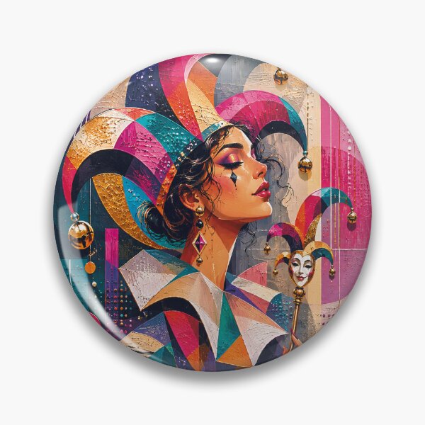 Item preview, Female Court Jester artwork. designed and sold by GalleryKauffeld.
