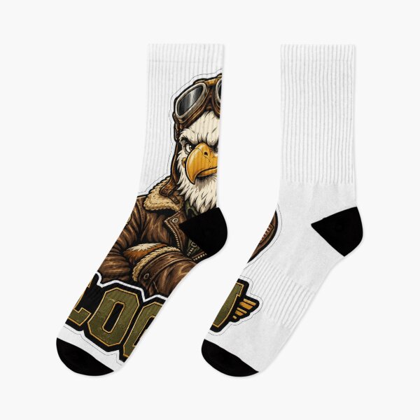 Item preview, Logan – Vintage Aviator Eagle Name Mascot Sticker designed and sold by AlexLineArt.