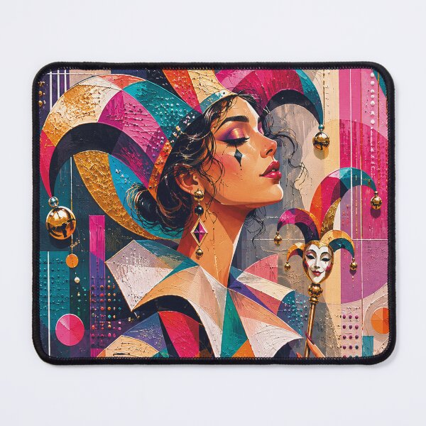 Item preview, Female Court Jester artwork. designed and sold by GalleryKauffeld.
