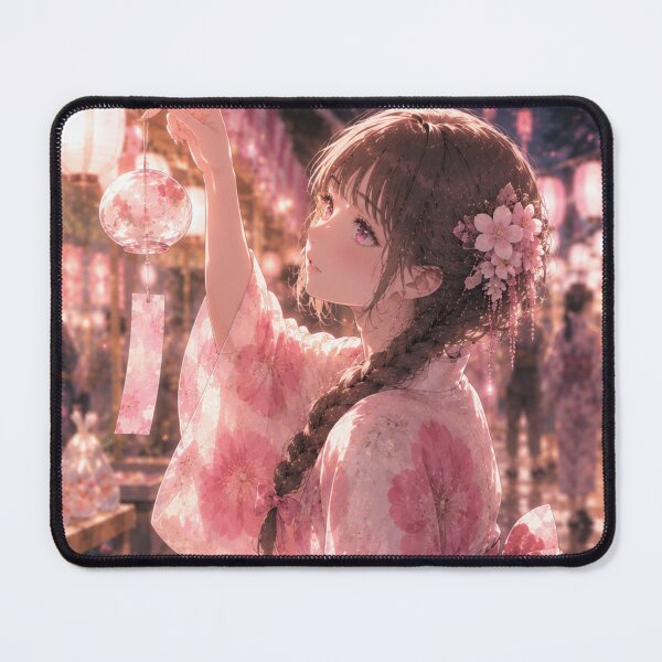 Item preview, Pink Yukata Lady designed and sold by Japanese Vibes.