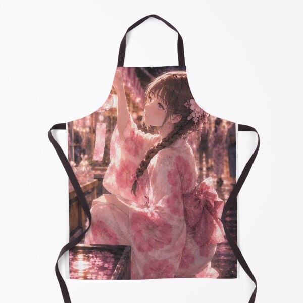 Item preview, Pink Yukata Lady designed and sold by Japanese Vibes.