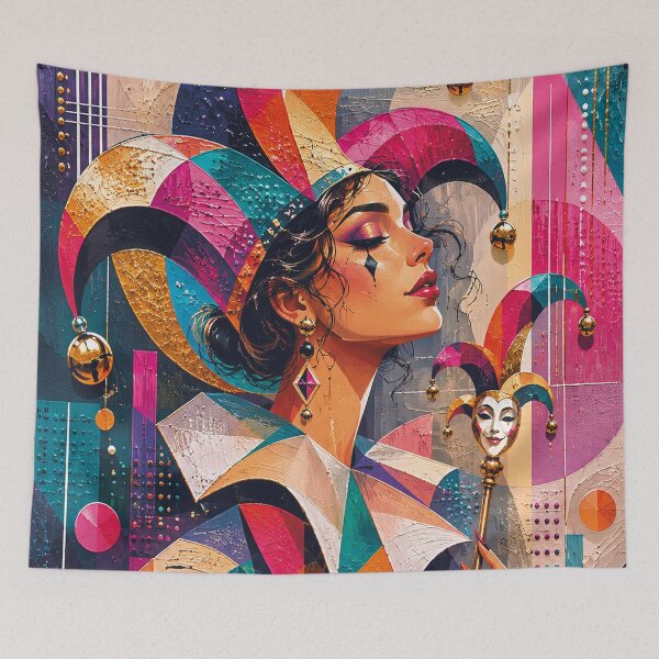 Item preview, Female Court Jester artwork. designed and sold by GalleryKauffeld.