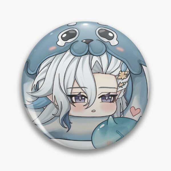 Item preview, Neuvillette Genshin Impact Cute Chibi designed and sold by kumabieku.
