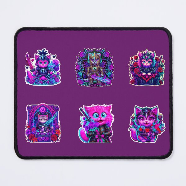 Item preview, Cute Cat Stickers Pack – Kawaii Kitten Set for Laptop, Phone & School Supplies designed and sold by Cyber-ART-Studio.