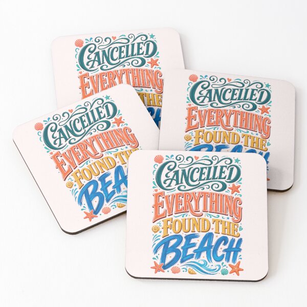 Item preview, Cancelled Everything Found The Beach Funny Summer Vacation Beach Lover Gift Tshirt designed and sold by HopeAndHustle.