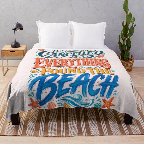 Item preview, Cancelled Everything Found The Beach Funny Summer Vacation Beach Lover Gift Tshirt designed and sold by HopeAndHustle.