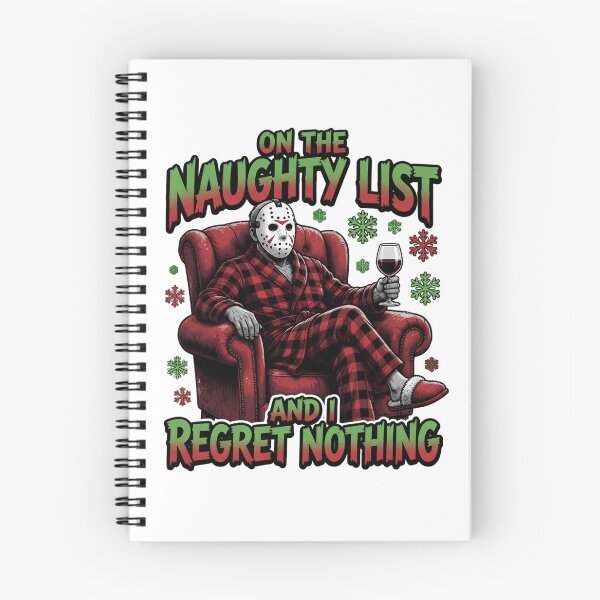 Item preview, Naughty List Christmas Horror Design designed and sold by TshirtsOnline-.