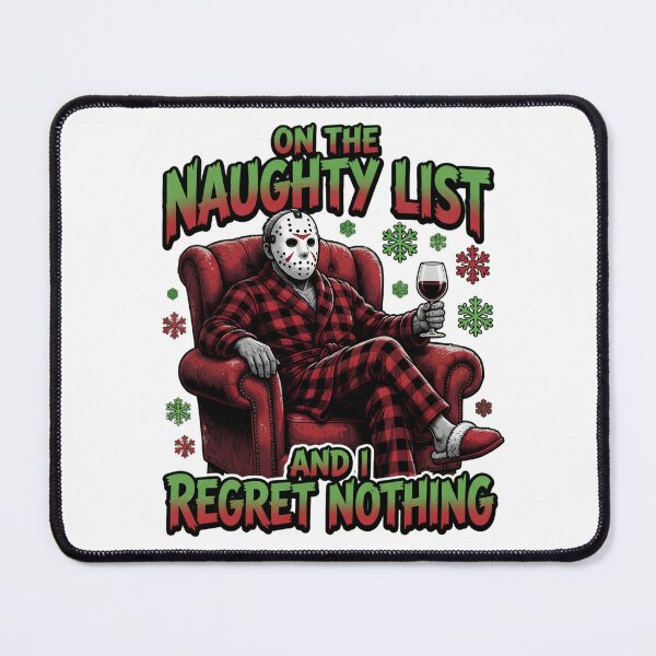 Item preview, Naughty List Christmas Horror Design designed and sold by TshirtsOnline-.