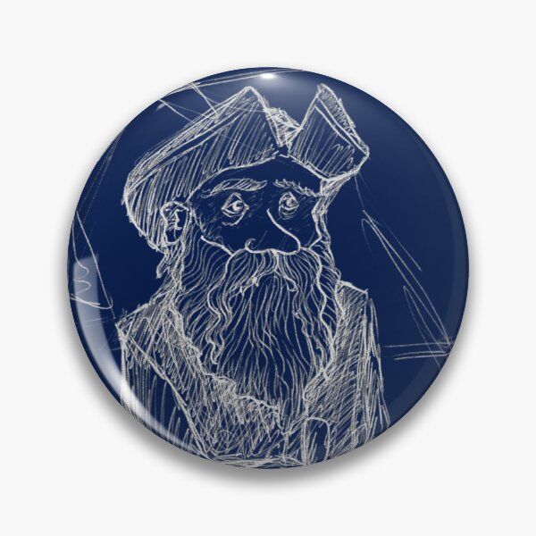 Item preview, Sailor Looking in Distance Hand Drawn Ballpoint Pen White Version designed and sold by BOKEbyTC.