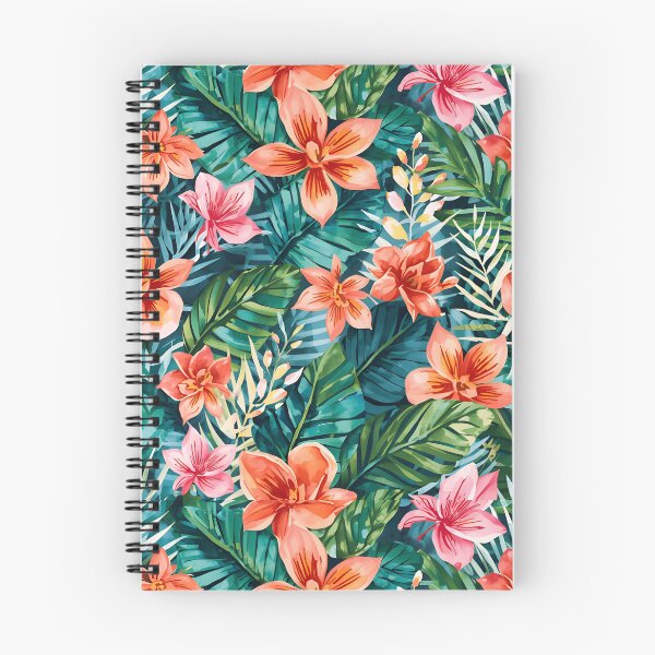 Item preview, Colorful Tropical Flowers Watercolor pattern designed and sold by Zazizu.
