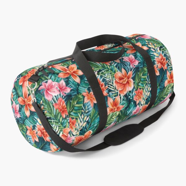 Item preview, Colorful Tropical Flowers Watercolor pattern designed and sold by Zazizu.