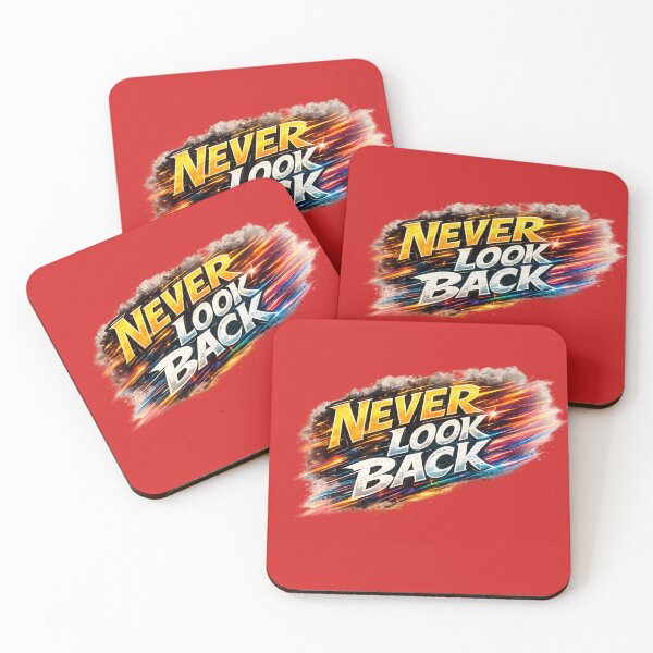 Item preview, Never Look Back | Motivational Typography Design designed and sold by VasiArtLab.