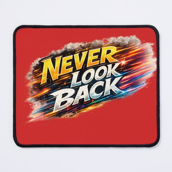 Item preview, Never Look Back | Motivational Typography Design designed and sold by VasiArtLab.