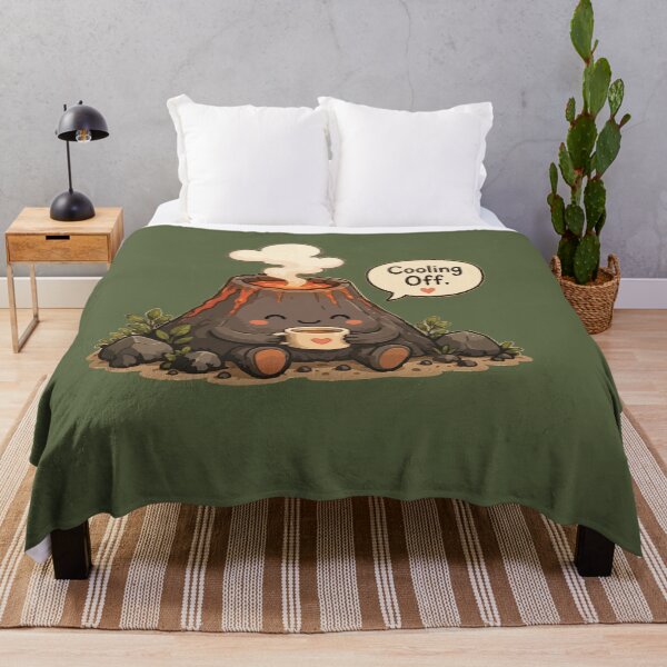 Item preview, Cooling Off Cute Volcano Geology Kawaii Science designed and sold by SimplePoDesign.