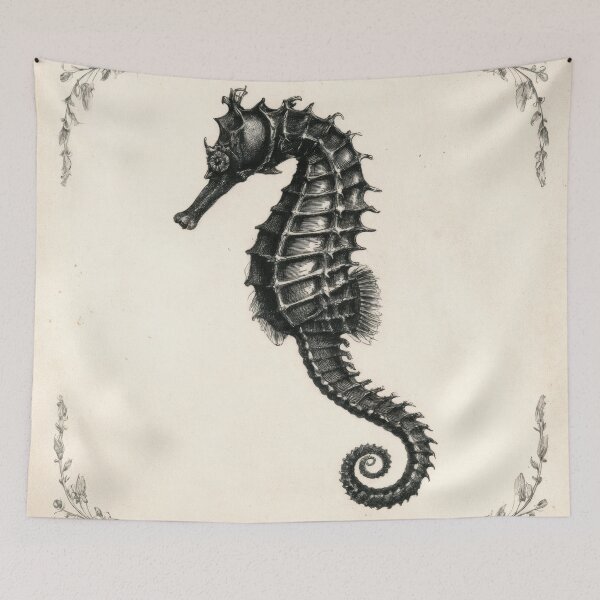 Item preview, T-Shirt - Sticker - Ornamental Anatomy: The Seahorse Study designed and sold by ForeverPrintsOK.