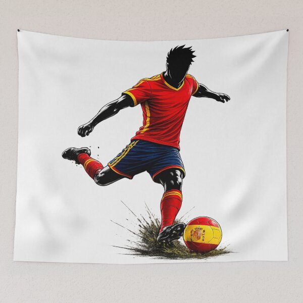 Item preview, Spain Soccer Player Power Kick Graphic designed and sold by ssmg80.