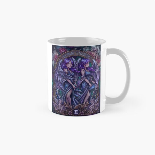 Item preview, Gemini Zodiac Twin Angels Anime Art | Gemini Energy Celestial Goddess | Dark Galaxy Astrology Illustration | Horoscope Constellation Wall Art | Gemini Birthday Gift | Fantasy Zodiac Decor designed and sold by RSDigitalPrintDesign.