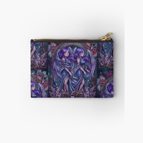 Item preview, Gemini Zodiac Twin Angels Anime Art | Gemini Energy Celestial Goddess | Dark Galaxy Astrology Illustration | Horoscope Constellation Wall Art | Gemini Birthday Gift | Fantasy Zodiac Decor designed and sold by RSDigitalPrintDesign.