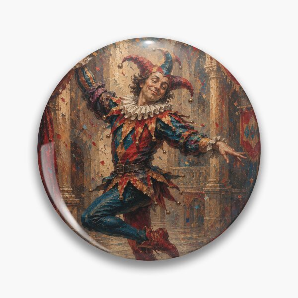 Item preview, Funny Court Jester painting. designed and sold by GalleryKauffeld.