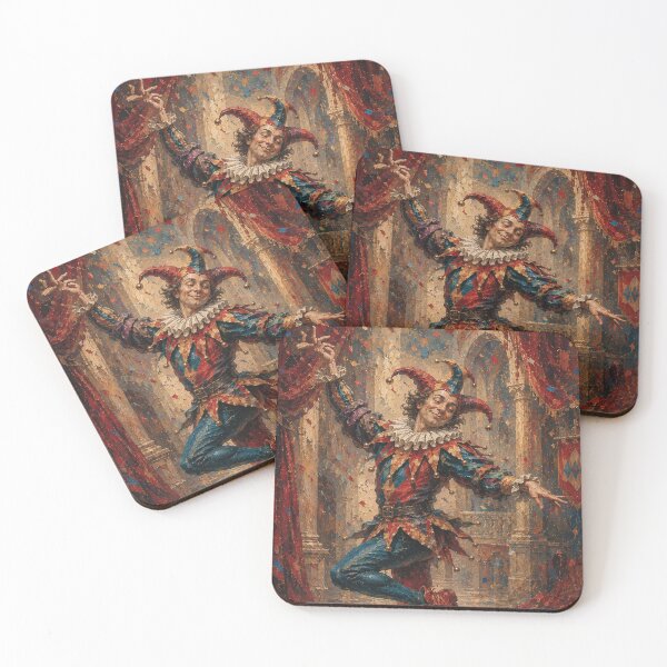 Item preview, Funny Court Jester painting. designed and sold by GalleryKauffeld.