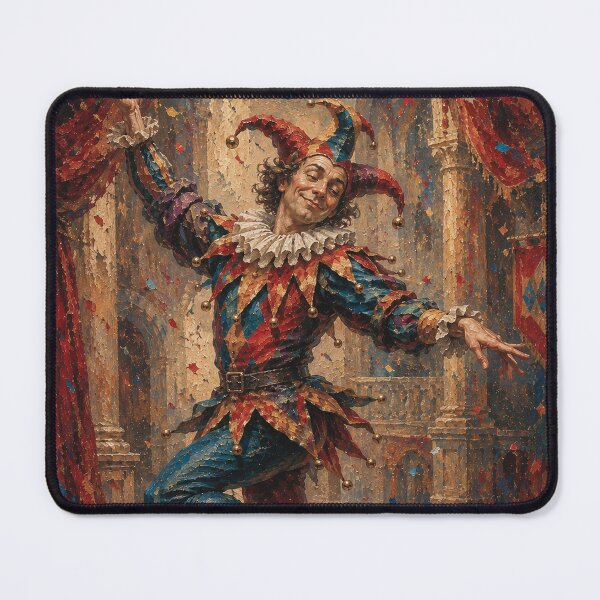 Item preview, Funny Court Jester painting. designed and sold by GalleryKauffeld.
