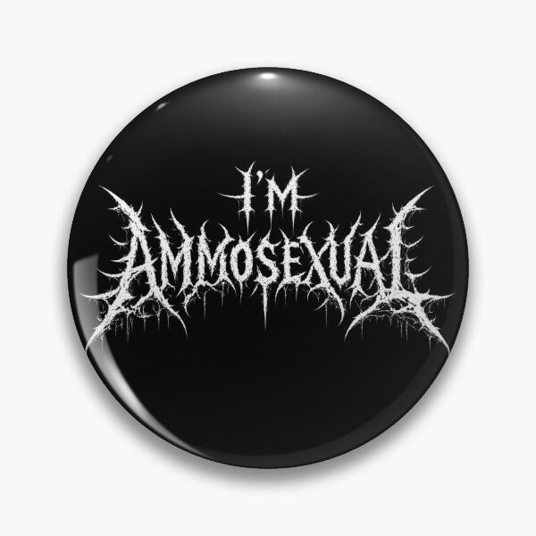Artikelvorschau, Ich bin Ammosexual Death Metal Font Gun Lover Heavy Metal entworfen und verkauft von GibasVisuals.